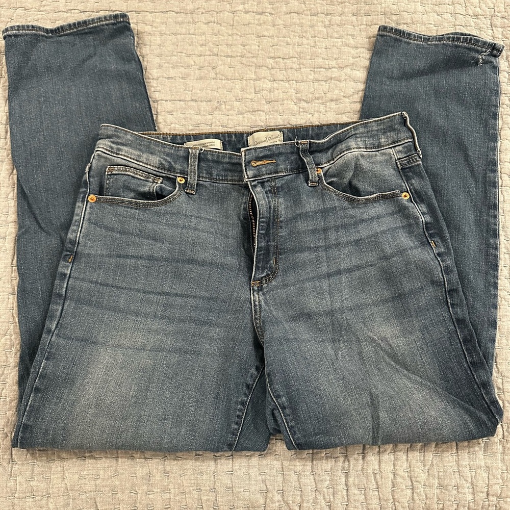 Universal Thread, High Rise Slim Straight , Blue Denim Jeans